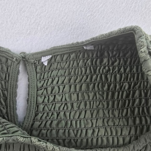 Baltic Born NWOT Corrine Embroidered Midi Dress Short Sleeve Deep Sage‎ Green 1X - Picture 4 of 9